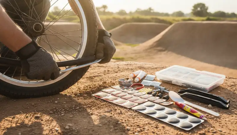 BMX Reifen Reparatur: Schnell wieder rollen