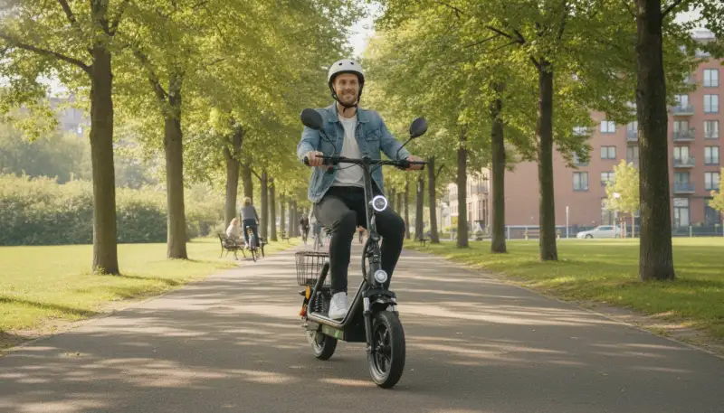 Komfortabel unterwegs: E-Scooter mit Sitz