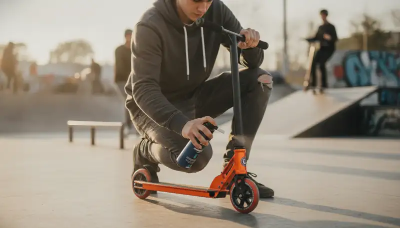 Perfekte Pflege: Profi Stunt Scooter