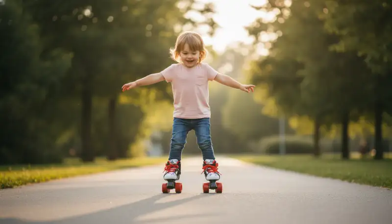 Rollschuhe zum Anschnallen: Flexibel Gleiten