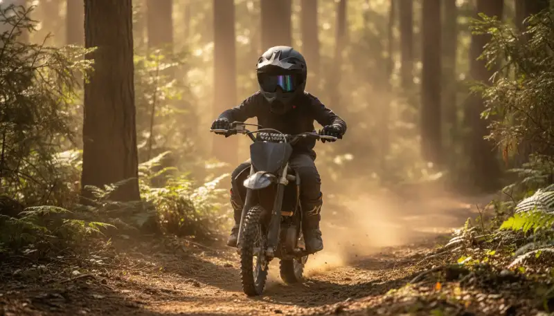 Sicher unterwegs im Gelände: Dieser Motocross Fullface Helm macht junge Abenteurer glücklich