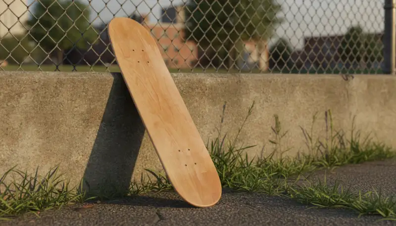 Skateboard Deck: Material und Form